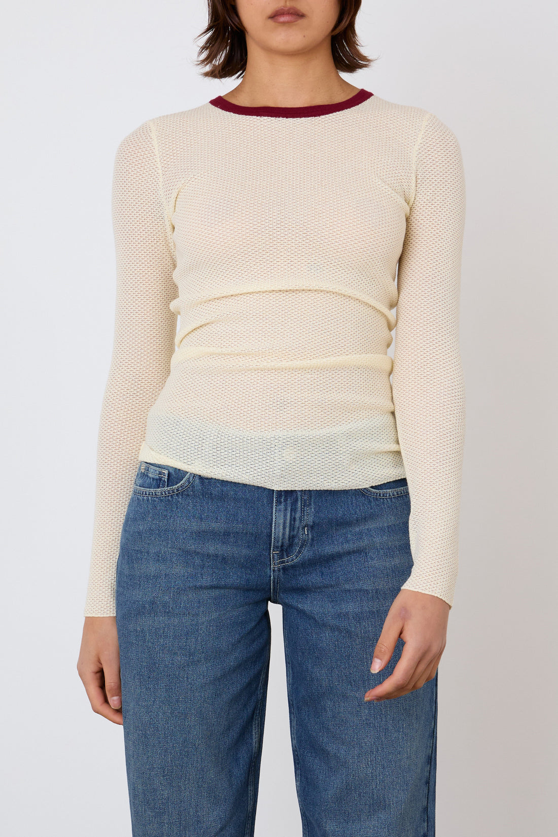 The Elise Long Sleeve Knit, Vanilla