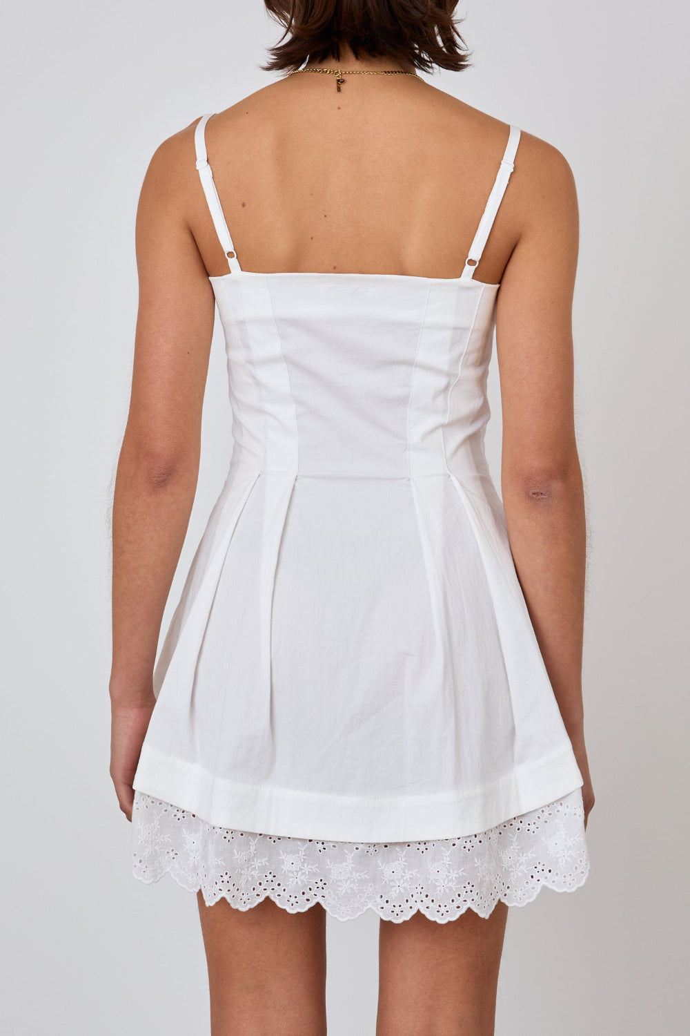 The Renee Mini Dress, Porcelain