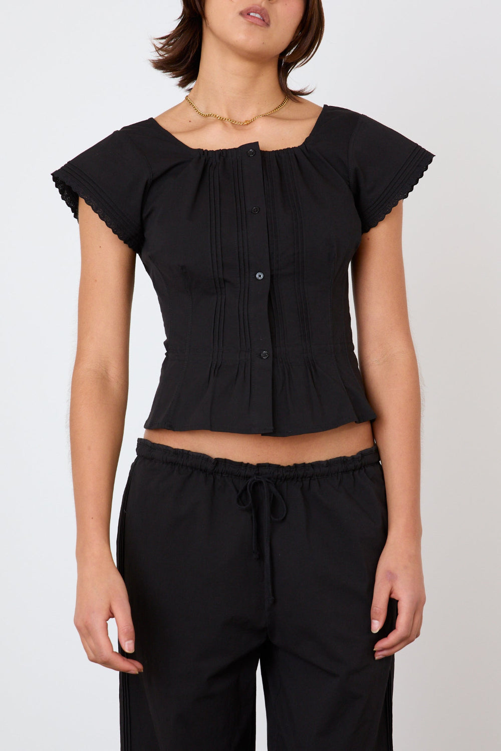 The Renee Blouse, Onyx