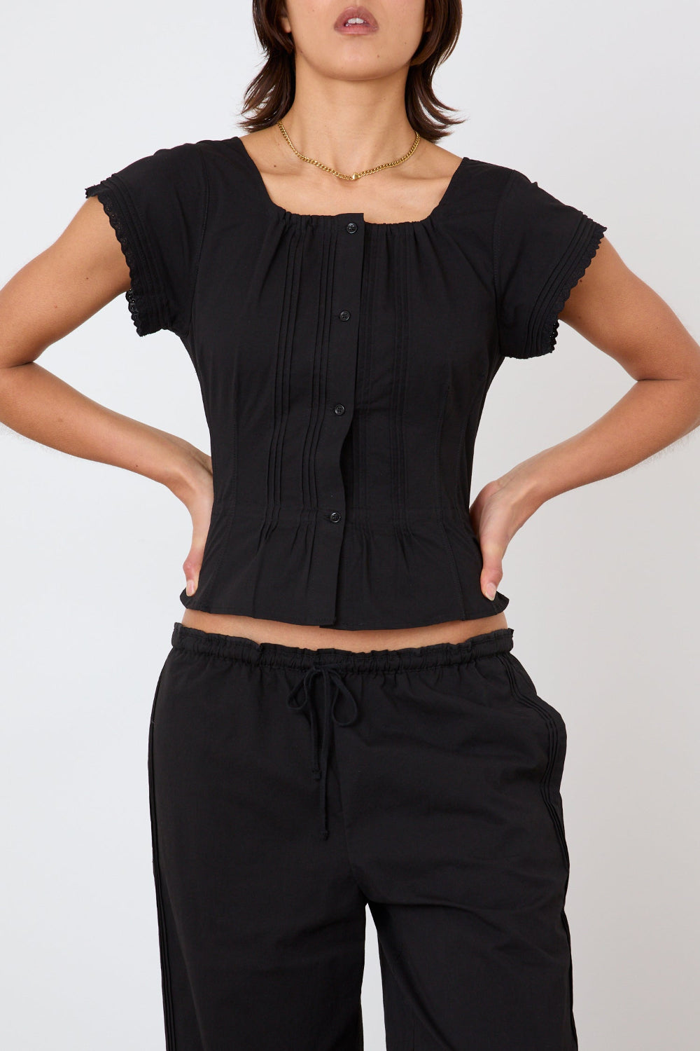 The Renee Blouse, Onyx