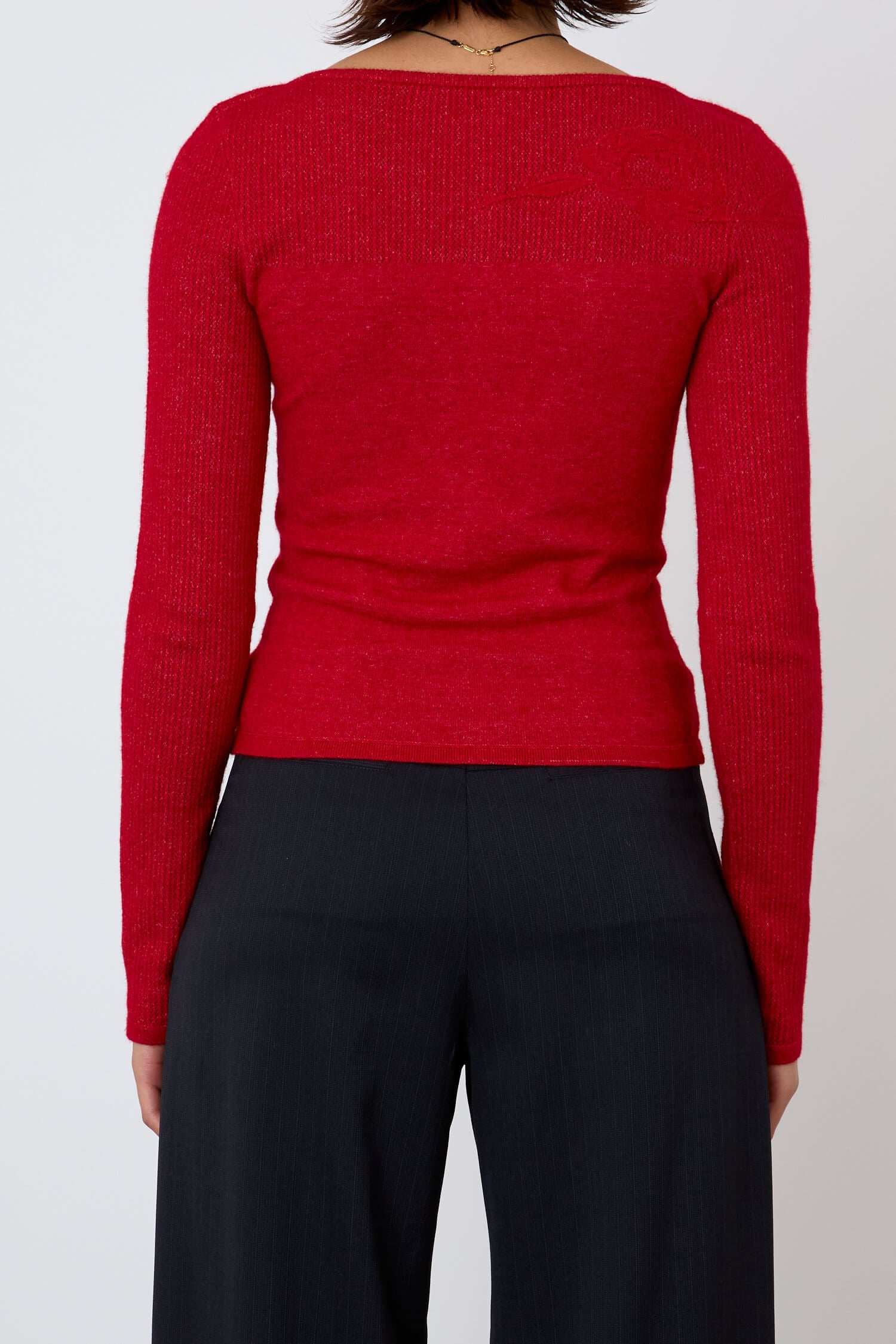 The Claudine Knit Cardigan, Tomato