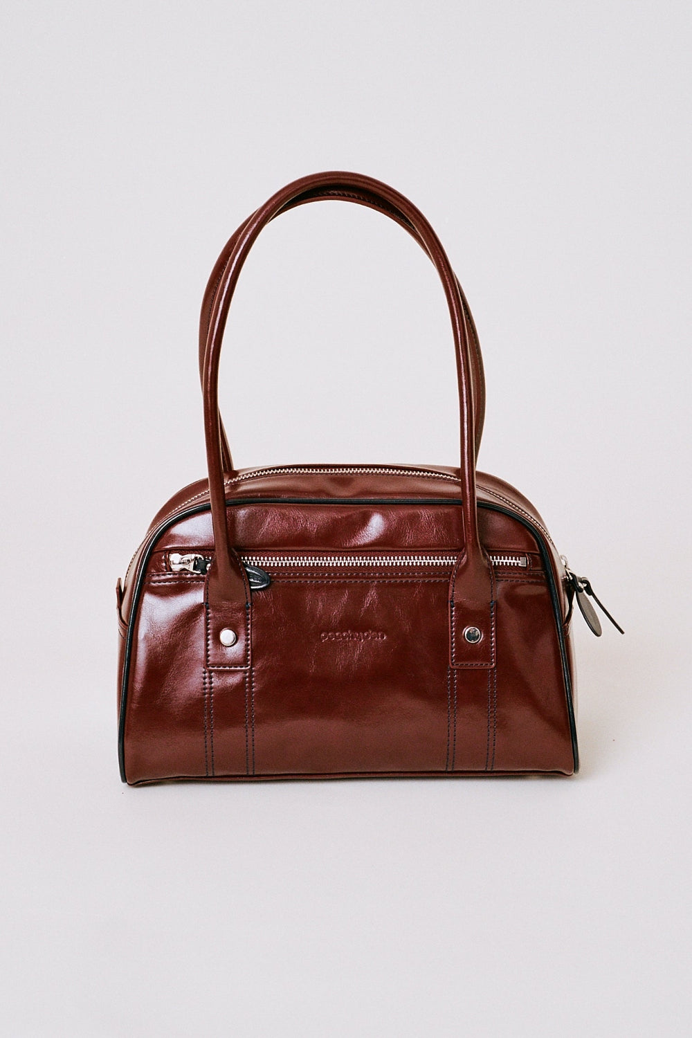 The Ottie Mini Bowler Bag, Pomegranate