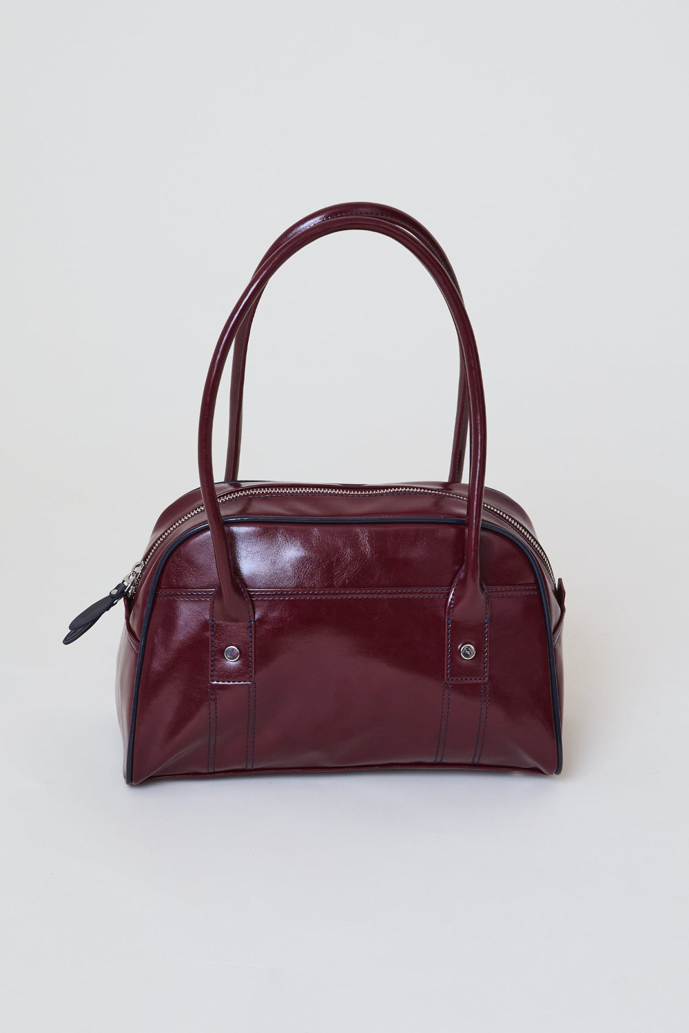 The Ottie Mini Bowler Bag, Pomegranate