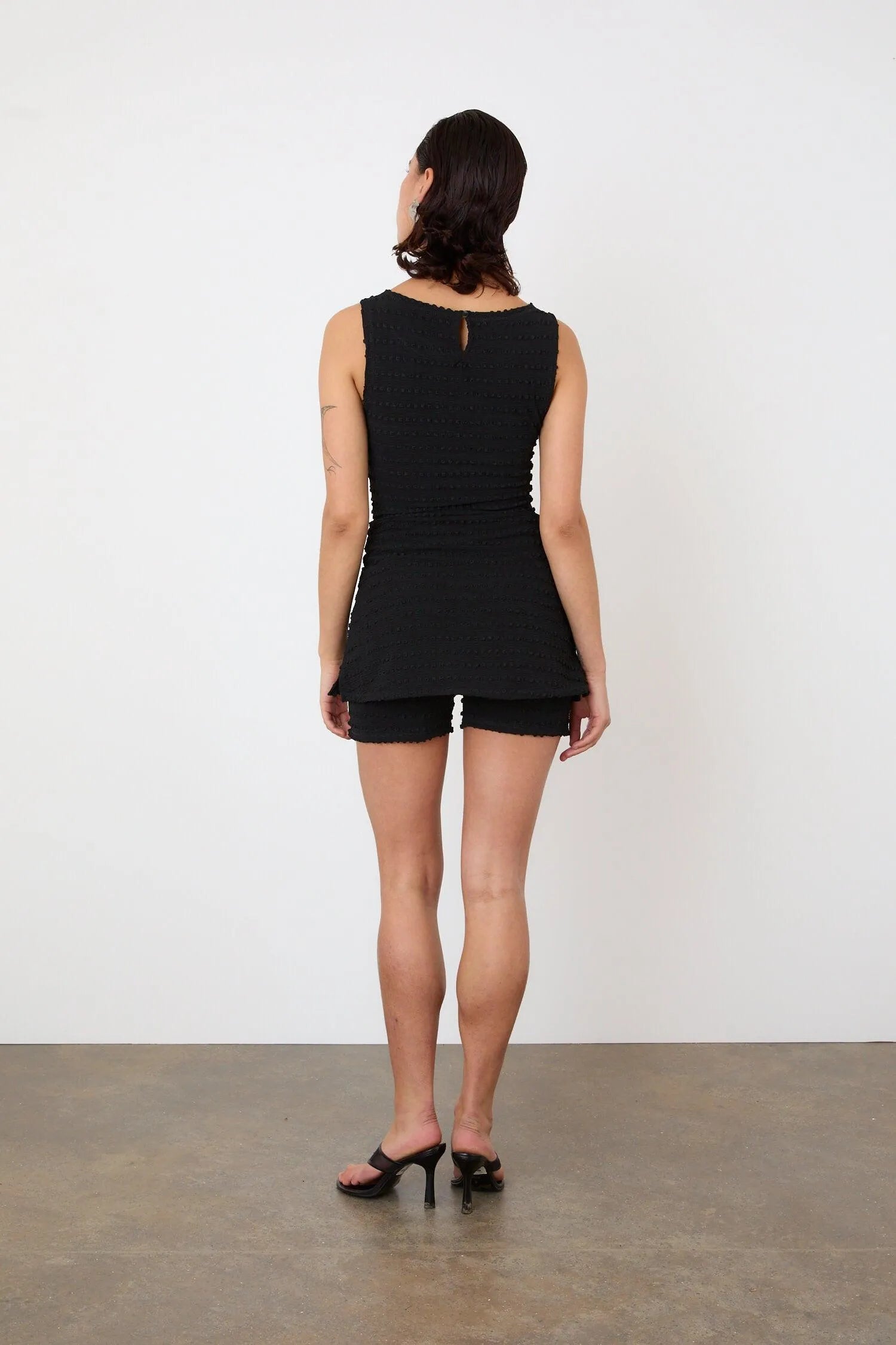 The Cindy Sporty Dress, Black - Peachy Den