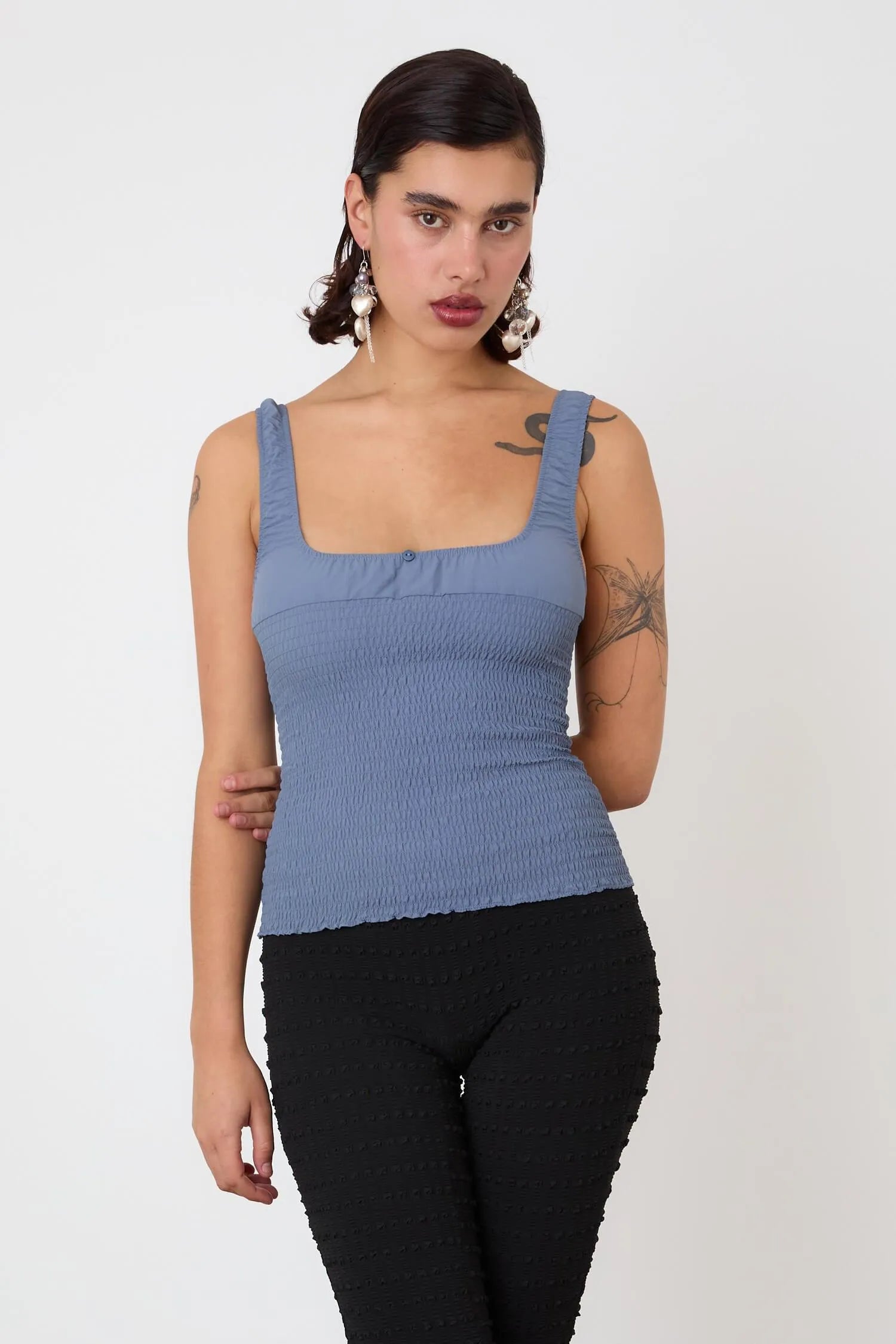 The Deba Cami, Denim Blue - Peachy Den