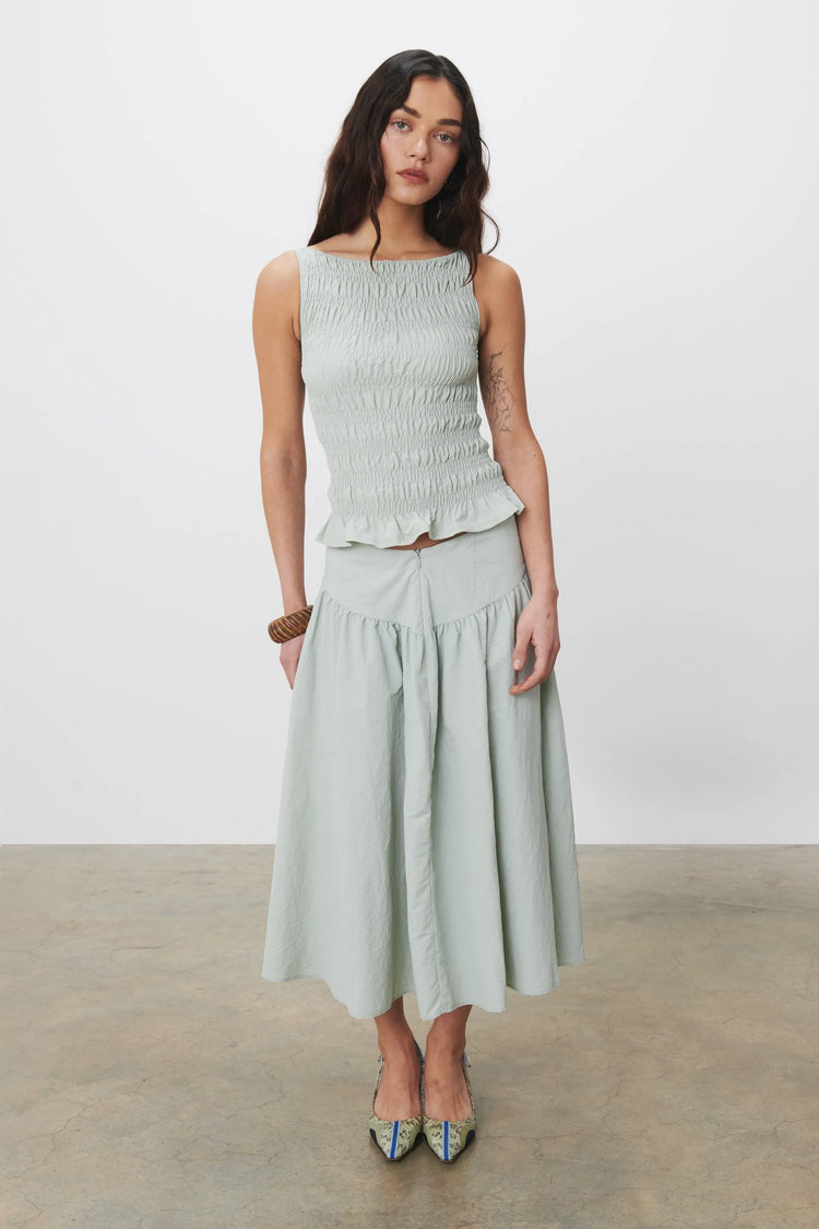 The Deba Top, Oyster – Peachy Den