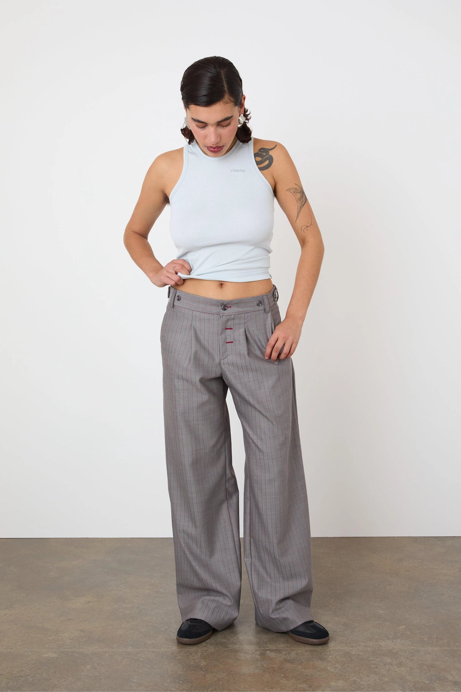 The Lennox Trousers, Granite - Peachy Den