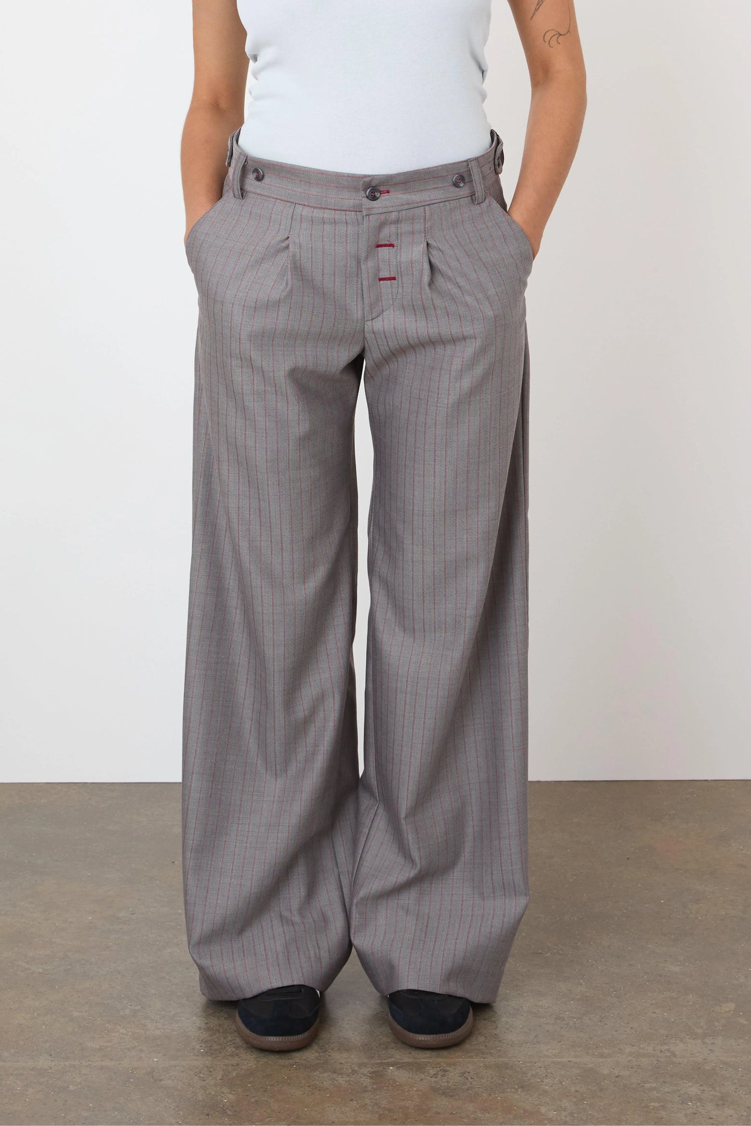 The Lennox Trousers, Granite - Peachy Den