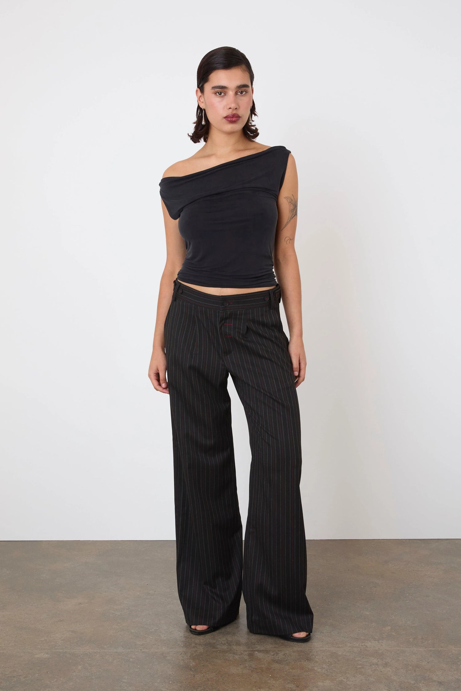 The Lennox Trousers, Lead - Peachy Den